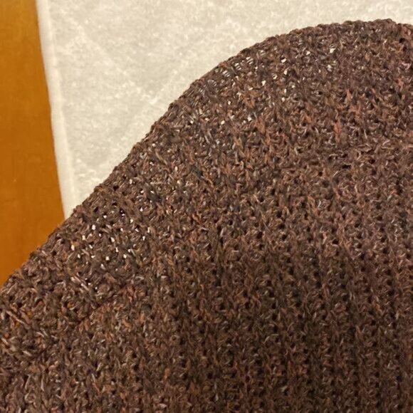 Think brown sweater with button detail - Picture 4 of 7